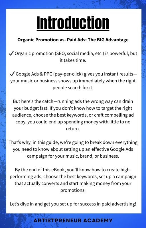 Pay to Play : How to use paid traffic & PPC to get fans, streams & sales in the music business