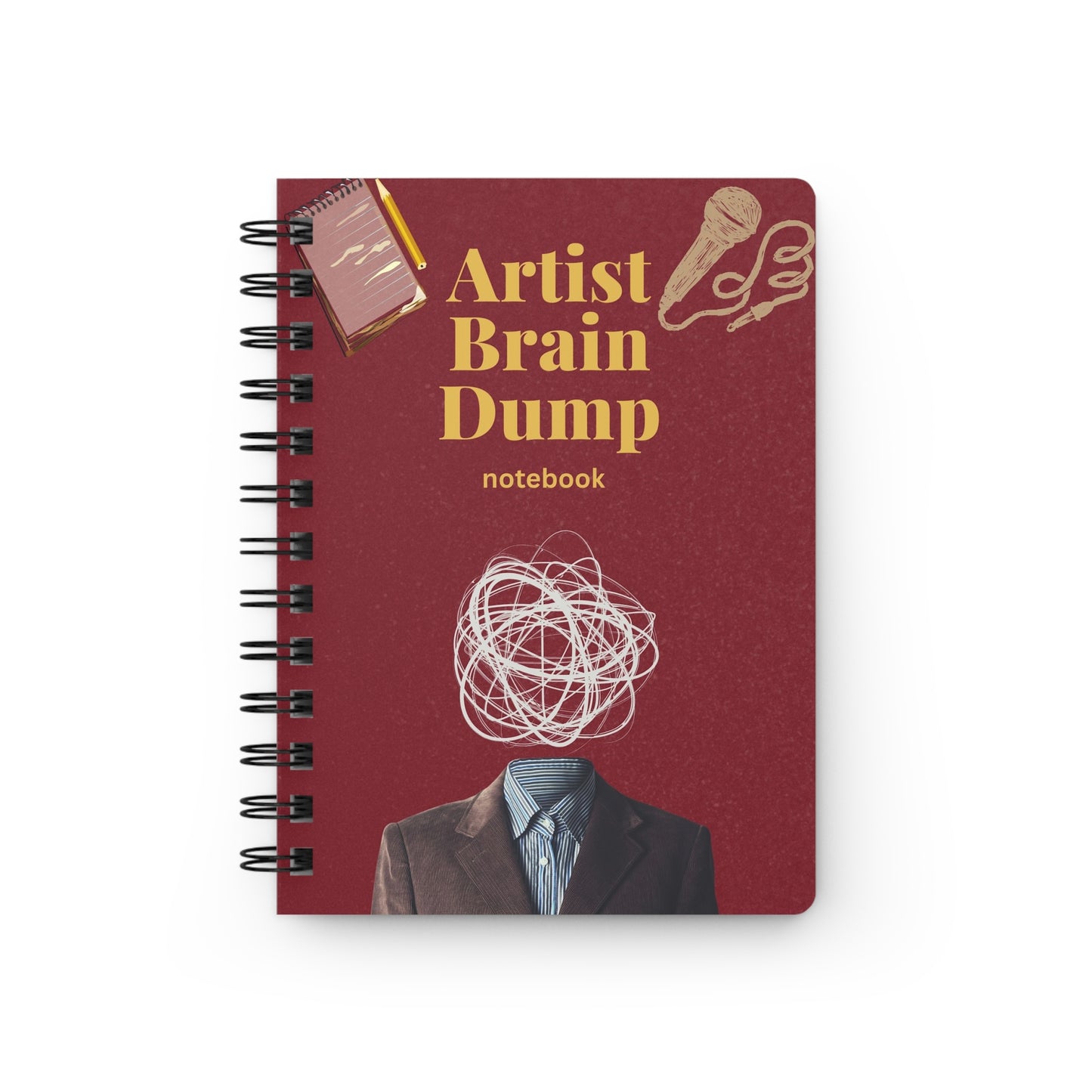 Artist Brain Dump Spiral Notebook - Creative Ideas Journal